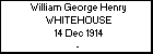 William George Henry WHITEHOUSE
